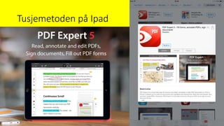 Tusjemetoden på Ipad
 