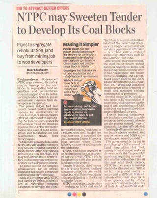 NTPC may sweeten tender to develop its coal blocks