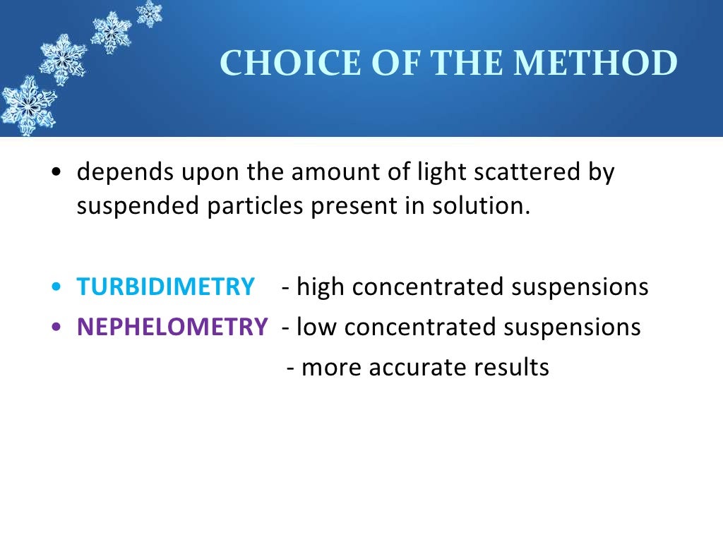 NEPHLOMETRY and TURBIDIMETRY PPT 1