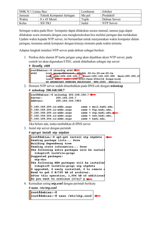 Ntp server | PDF
