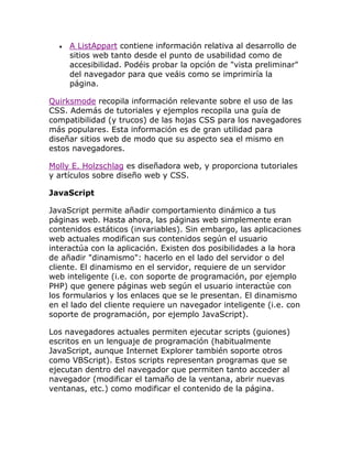 introducción tecnologías web | DOCX