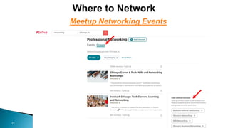 21
Meetup Networking Events
 
