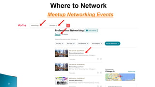 20
Meetup Networking Events
 