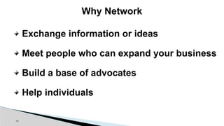 Effective Networking for Your Career - Network to Success Job Club | PPTX