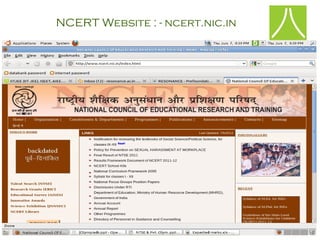 NCERT Website : - ncert.nic.in




                                 10
 