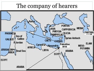 The company of hearers
 