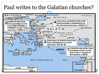Paul writes to the Galatian churches?
 