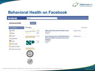 Behavioral Health on Facebook