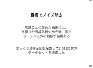 Large Scale Jirou Classification - ディープラーニングによるラーメン二郎全店舗識別 Slide 17