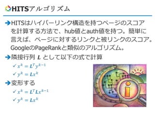 HITSアルゴリズム


 