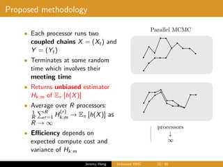Unbiased Hamiltonian Monte Carlo | PDF