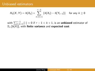 Unbiased Hamiltonian Monte Carlo | PDF