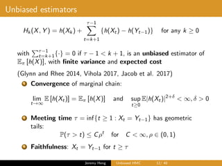 Unbiased Hamiltonian Monte Carlo | PDF