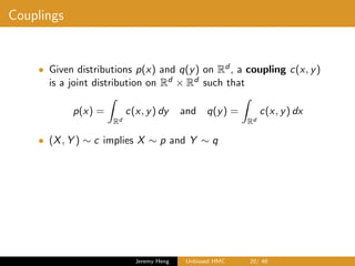 Unbiased Hamiltonian Monte Carlo | PDF