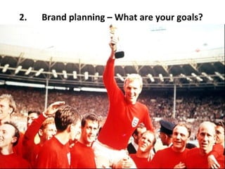 2.   Brand planning – What are your goals?
 