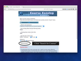 Click “Search for Courses”
 