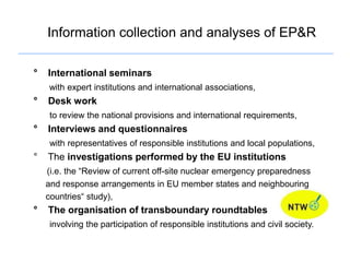 Nuclear Transparency Activities of Nuclear Transparency Watch | PPTX