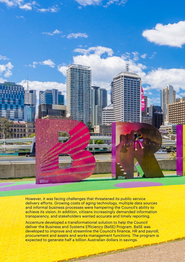 Accenture Brisbane City Council Transformation