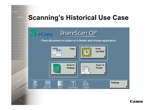 Scanning’s Historical Use Case




30
 