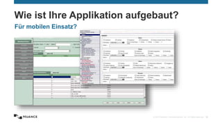 © 2015 Nuance Communications, Inc. All rights reserved. 25
Wie ist Ihre Applikation aufgebaut?
Für mobilen Einsatz?
 