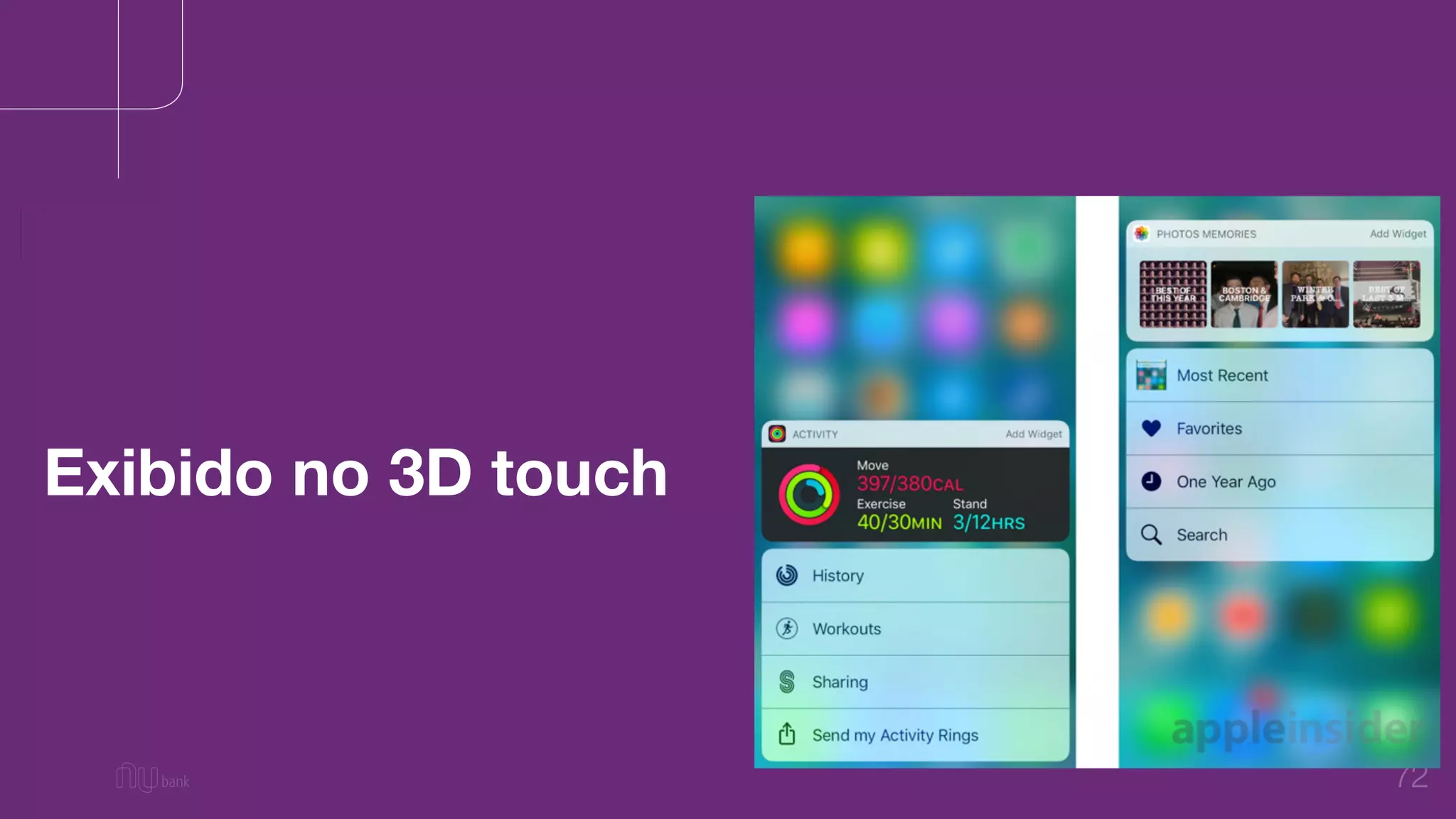 72
Exibido no 3D touch
 