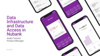 Data
Infrastructure
and Data
Access in
Nubank
18/12/2018
André Tavares
Product Manager
 