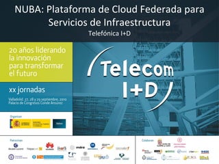 NUBA: Plataforma de Cloud Federada para Servicios de Infraestructura Telefónica I+D 