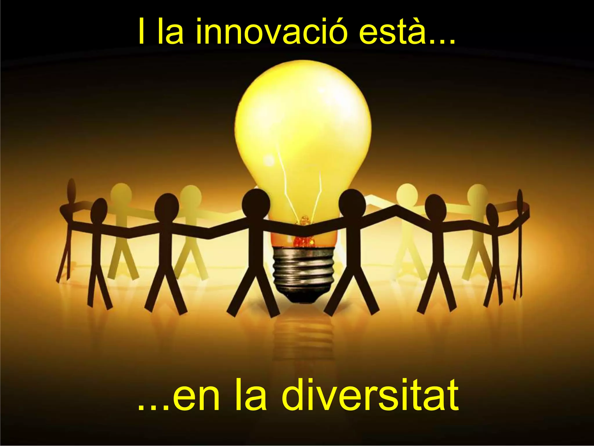 I la innovació està...




...en la diversitat
 