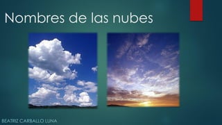 Nombres de las nubes

BEATRIZ CARBALLO LUNA

 