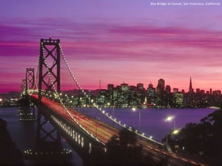 Bay Bridge at Sunset, San Francisco, California 