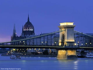 Chain bridge Budapest Hungary 