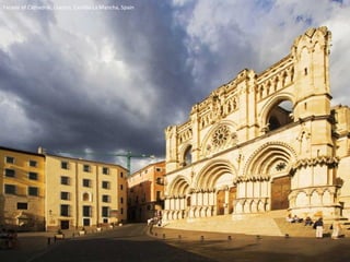Facade of Cathedral, Cuenca, Castilla-La Mancha, Spain 