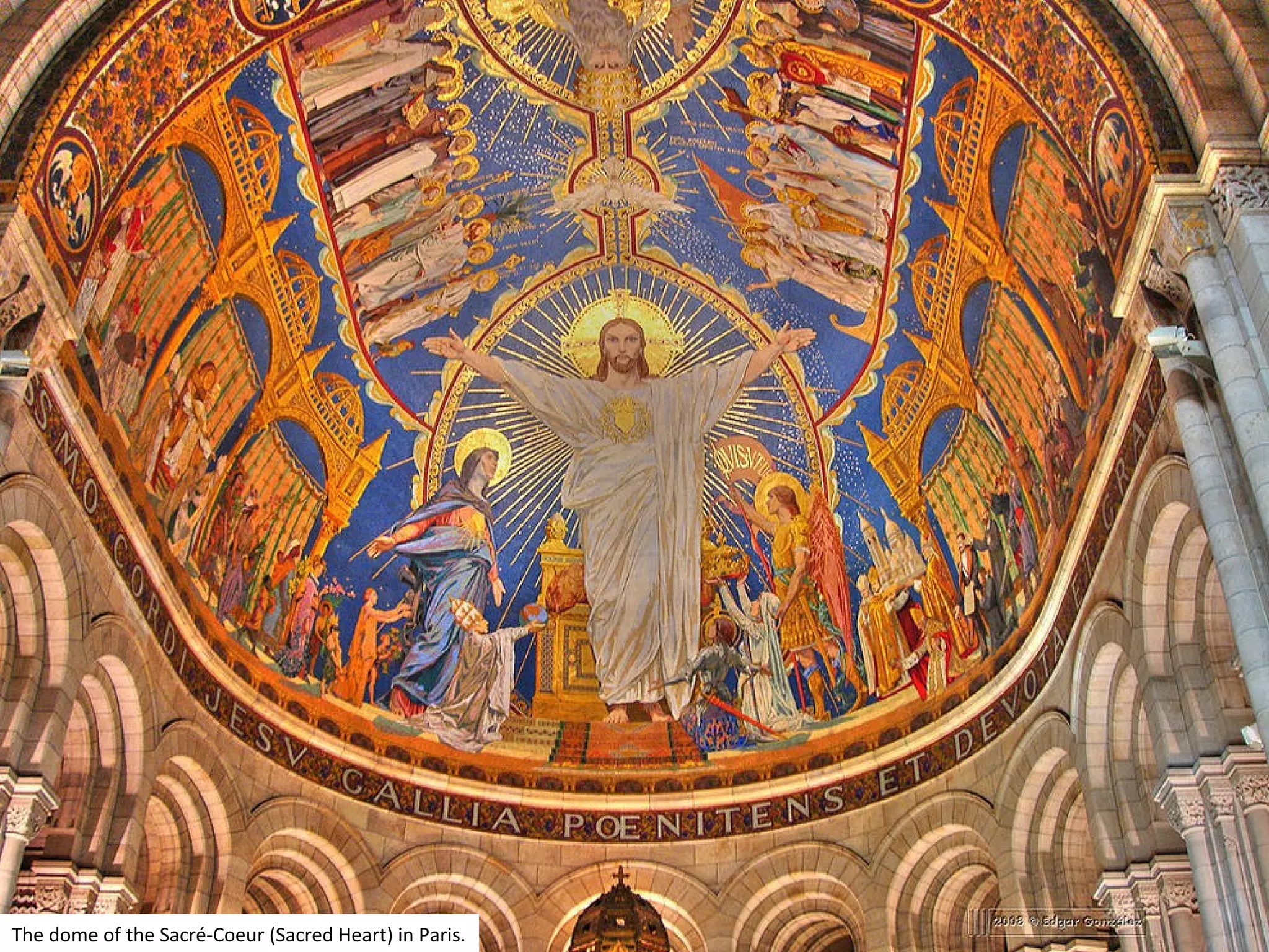 The dome of the Sacré-Coeur (Sacred Heart) in Paris.
 