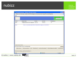 nubizz internet
integration
innovation
Seite 37© nubizz | www.nubizz.de
 