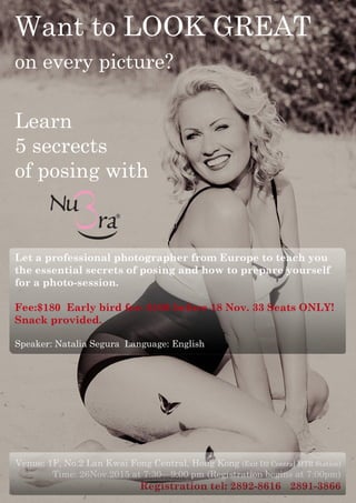 Workshop A4 Flyer - Learn How To Pose