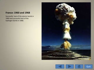 Nuclear Arms Race Power Point Project