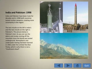 Nuclear Arms Race Power Point Project