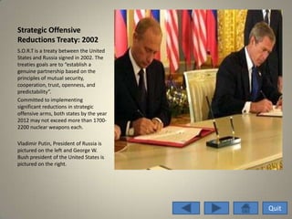 Nuclear Arms Race Power Point Project