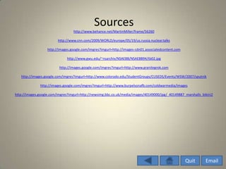 Nuclear Arms Race Power Point Project