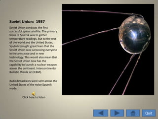 Nuclear Arms Race Power Point Project