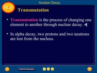 Transmutation Process Nuclear changes | PPT