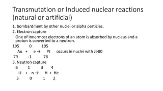 Nuclear Chemistry and nuclear reactions in nature | PDF