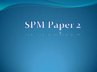 SPM Paper 2