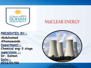 Nuclear energy | PPT