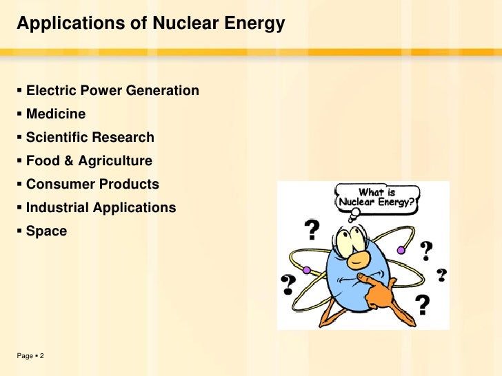 Nuclear Energy Applications