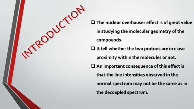 Nuclear Overhauser Effect