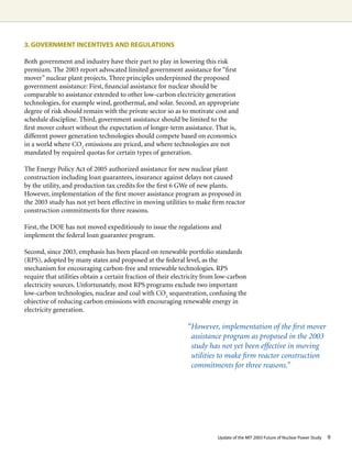 MIT - Future of Nuclear Power | PDF