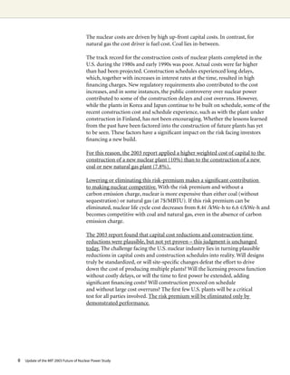 MIT - Future of Nuclear Power | PDF