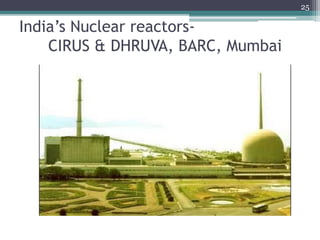 India’s Nuclear reactors-
CIRUS & DHRUVA, BARC, Mumbai
25
 