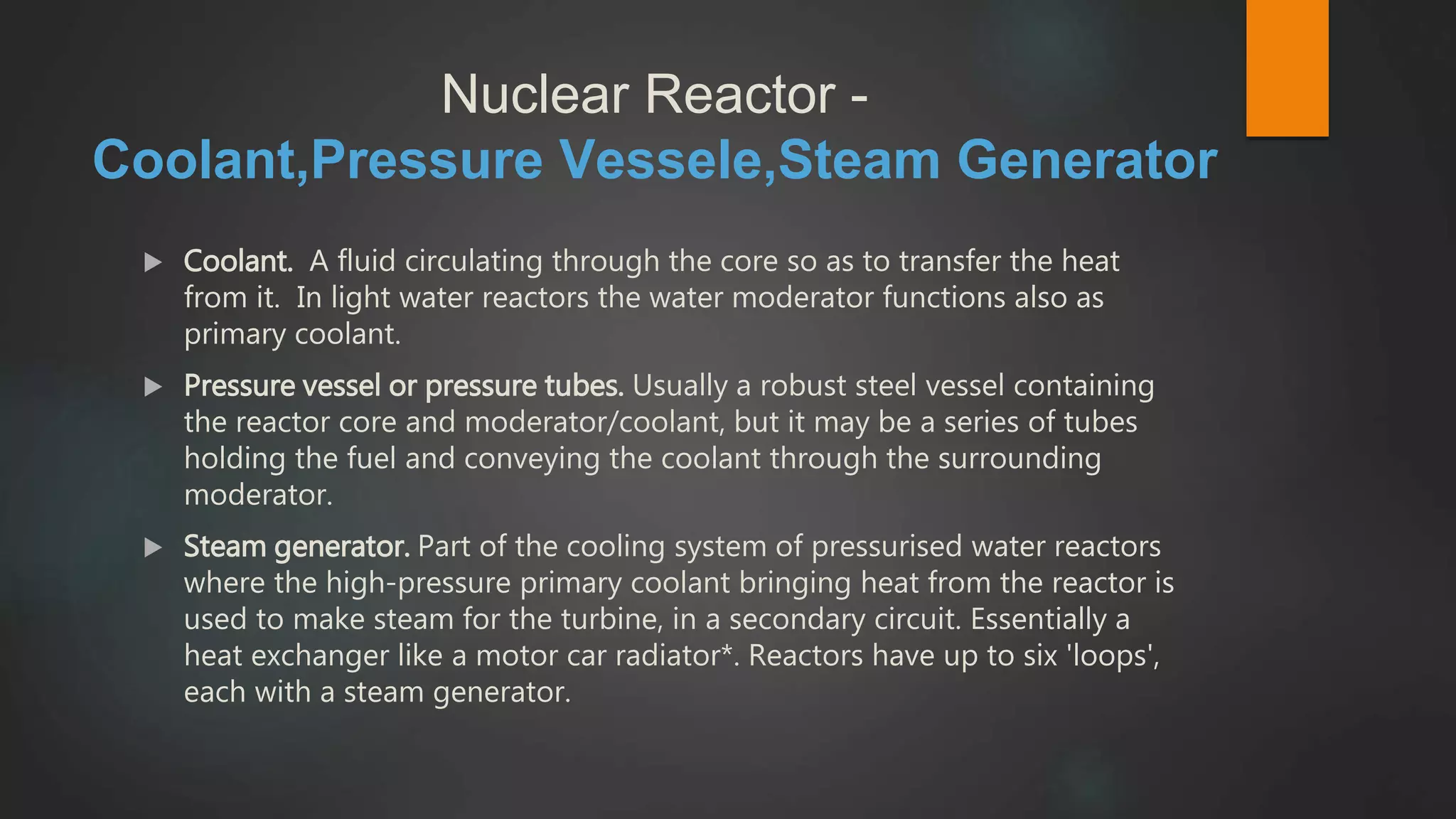Nuclear power station(Components) | PPTX